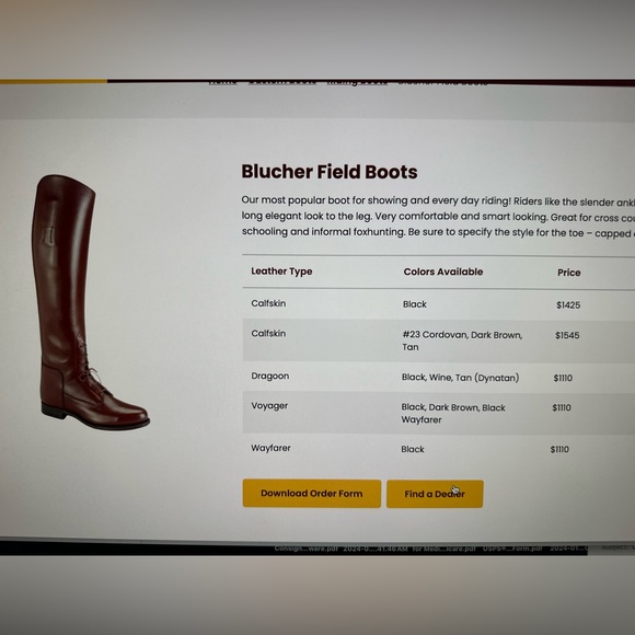 Dehner’s Omaha Custom Vintage Riding Field Boots Equestrian Brown - Size 10 - Picture 9 of 9